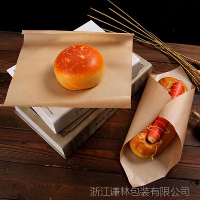 浙江溫州謙林 牛皮紙防油紙一次性食品包裝紙烘焙用紙漢堡包裝紙1000張價格 中國供應(yīng)商